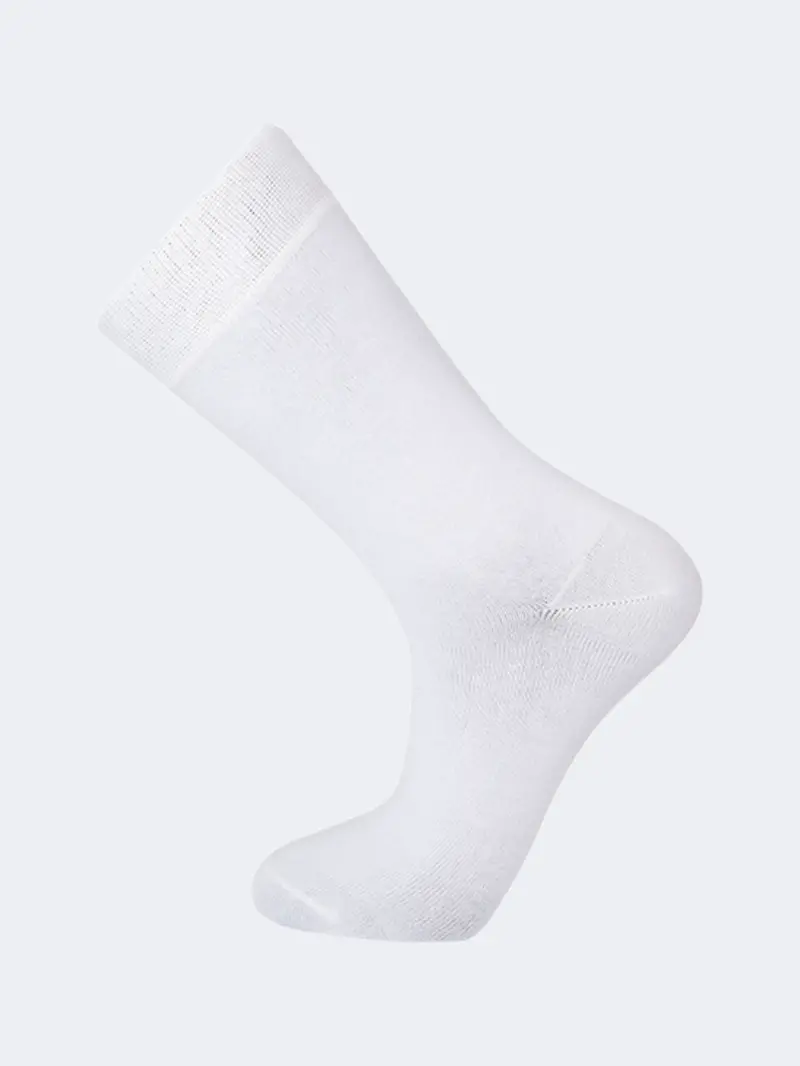 Topten No-Cushion Crew Sock – Crisp White Lifestyle Everyday Sock 1