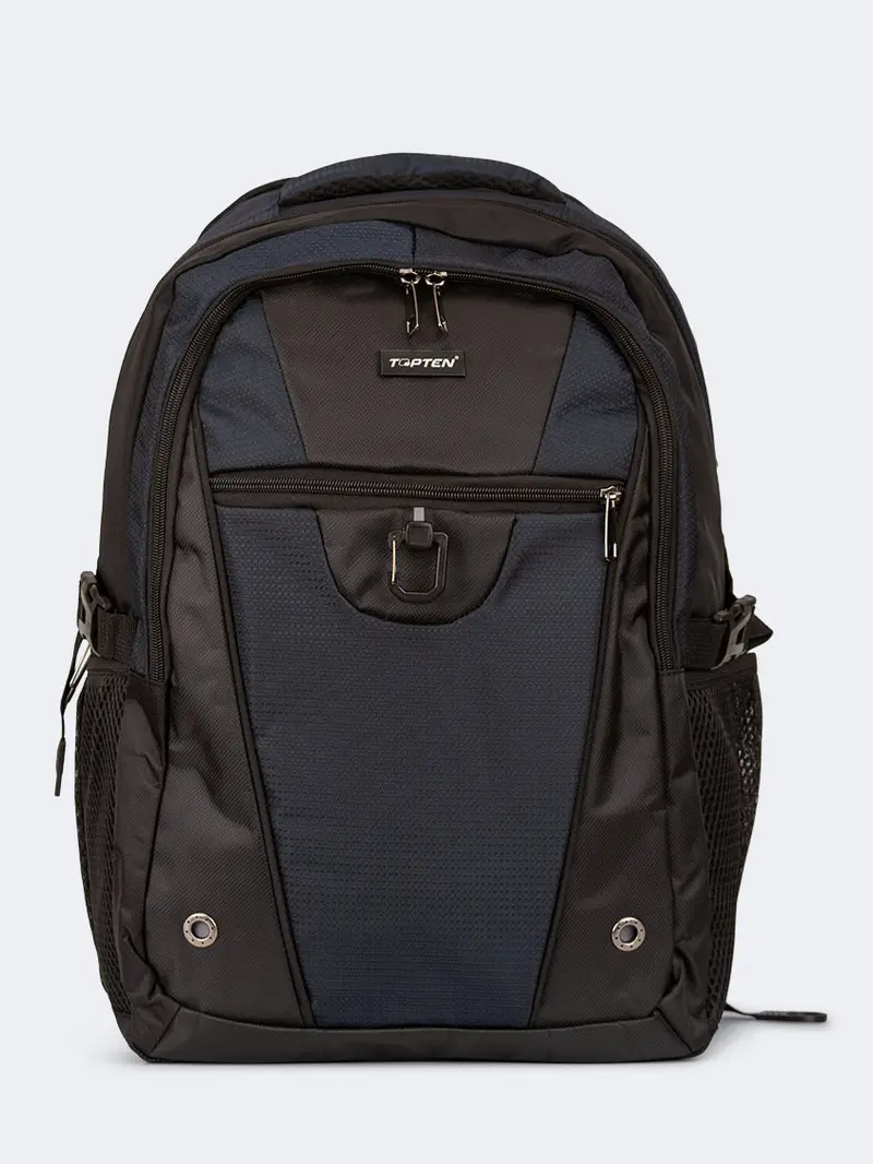Topten Ultimate Travel-Ready School Backpack – Dark Blue Unisex Design 1