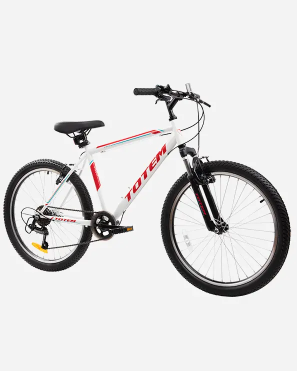 Totem 24-Inch Kids' Bike – White And Red Frame 1