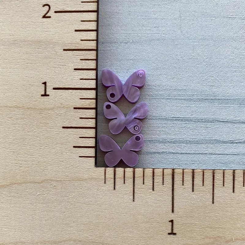 Triple Butterfly Dangling Earrings