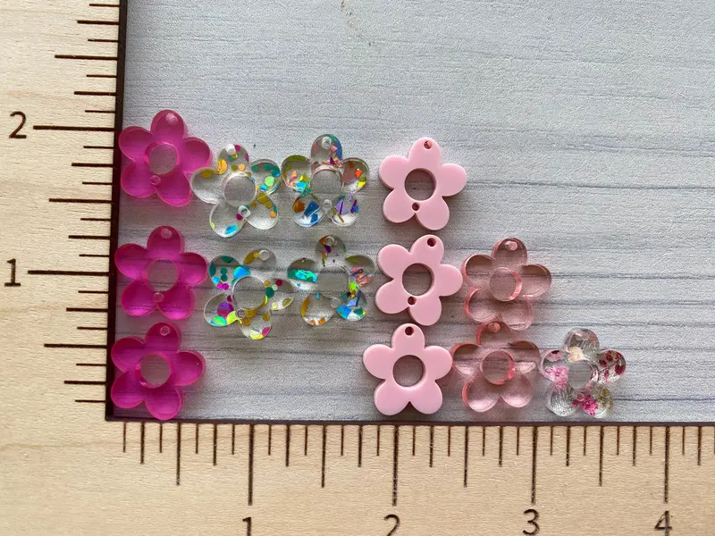 Triple Floral Dangle Earrings 1