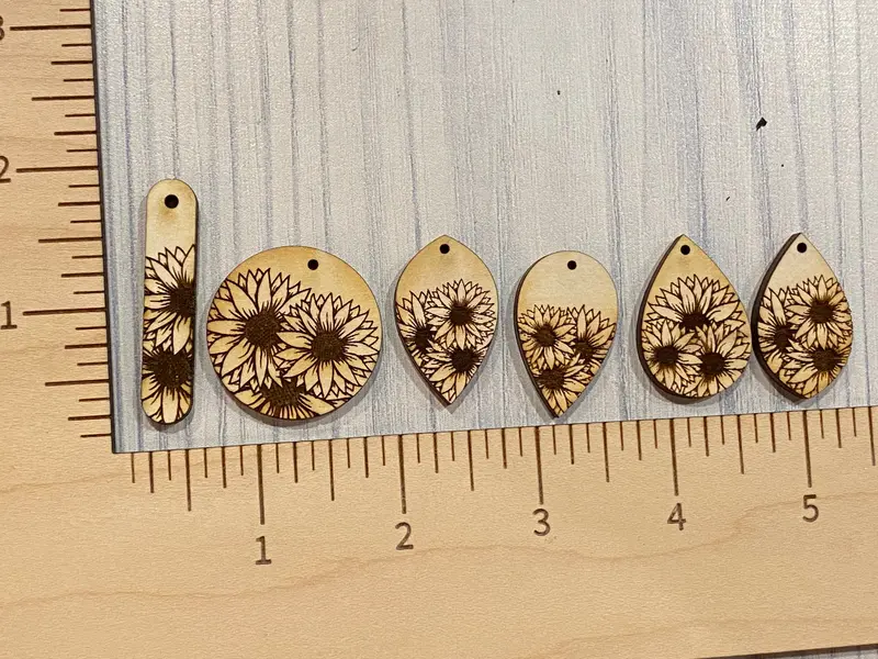 Triple Oversized Sunflower Dangle Earrings 1