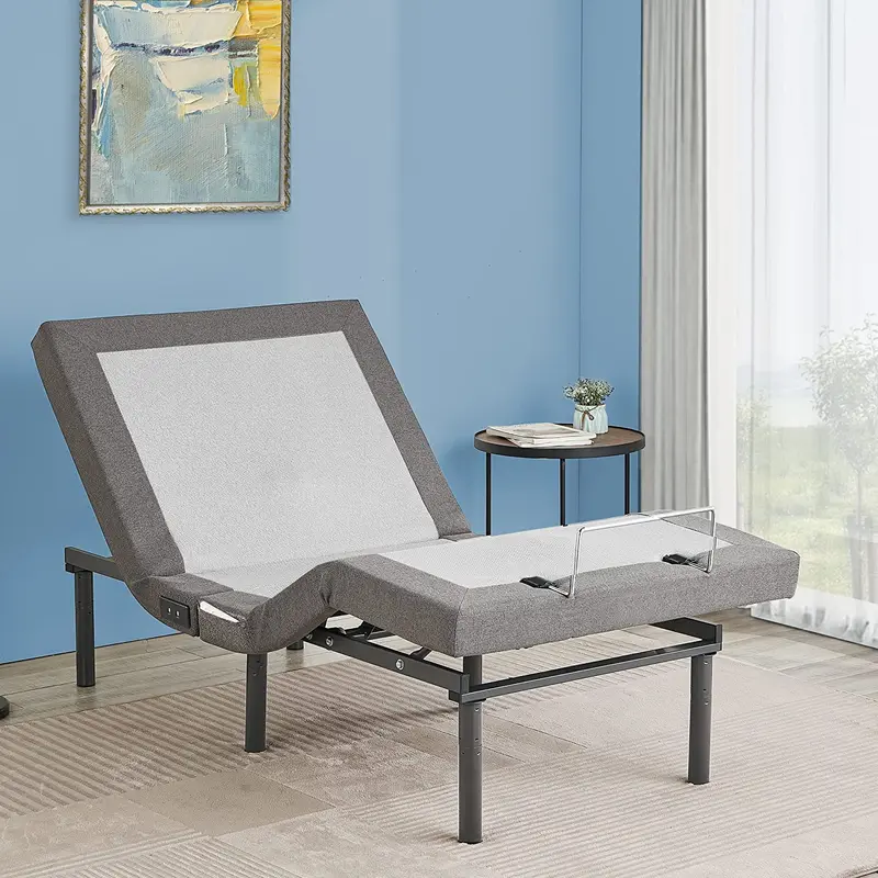Twin Xl Electric Adjustable Bed Base – Wireless Remote, Independent Head & Foot Tilt With Massage Function 1
