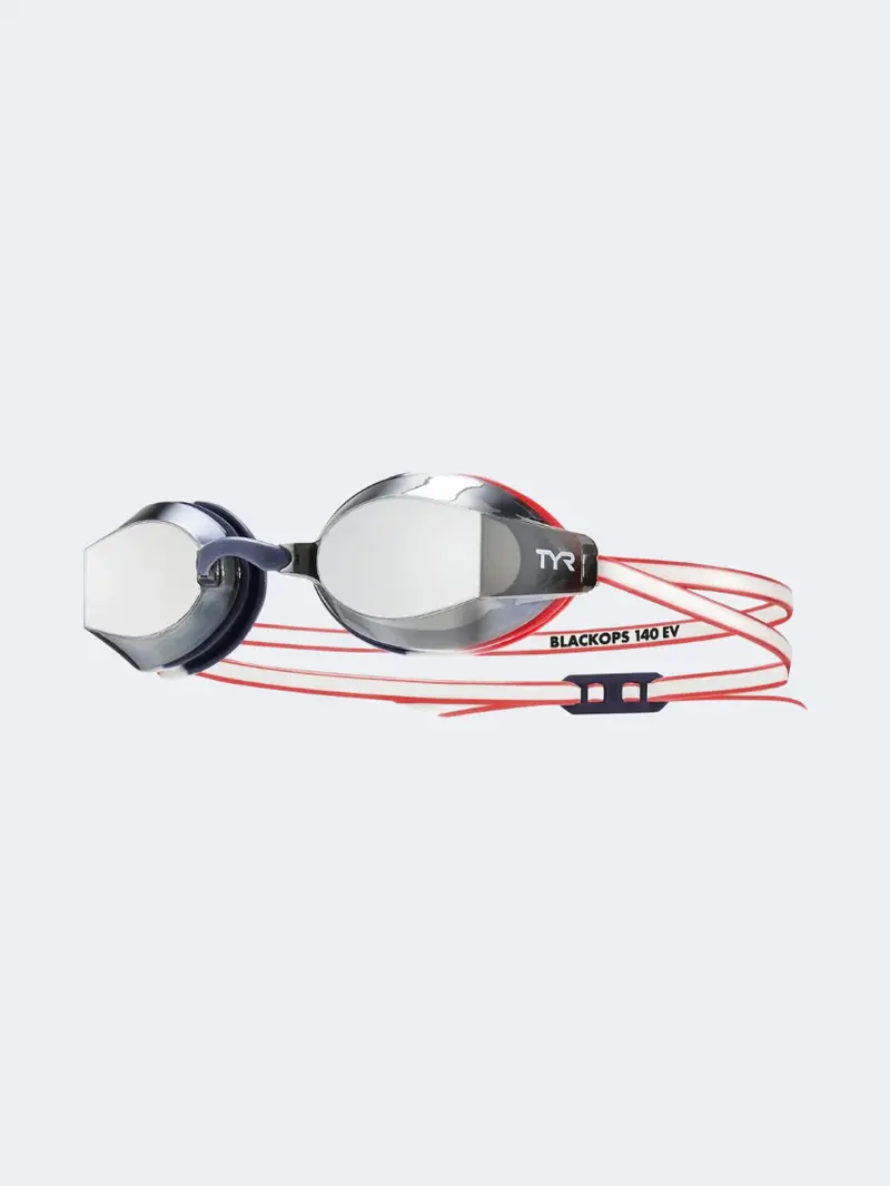 Tyr Blackops 140Ev Mirrored Swim Goggles – Grey/Red 1