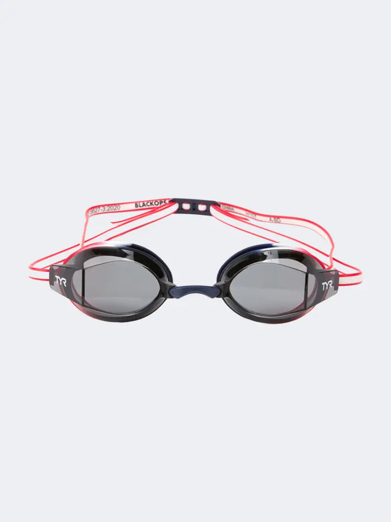 Tyr Blackops 140Ev Racing Goggles For Competitive Swimming – Black/Red 1
