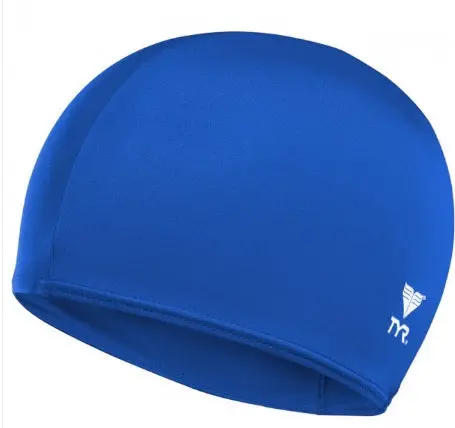 Tyr Solid Lycra Swim Cap – Blue Competitive Swimming Headwear For All Genders 1