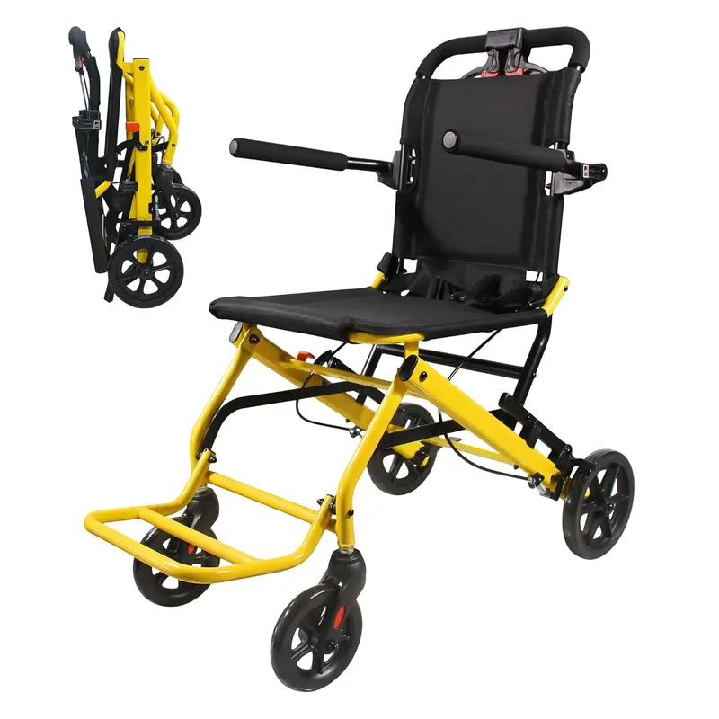Ultra-Portable 18-Lb Folding Wheelchair For Travel — Supports Up To 220 Lbs 1