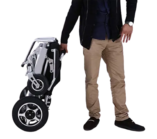 Ultra-Portable Foldable Electric Wheelchair With Detachable Battery System 1