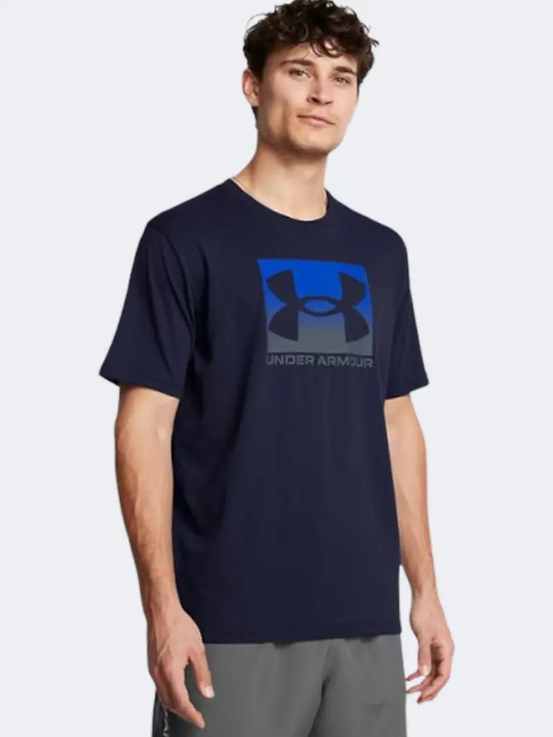 Under Armour Boxed Sports Men'S Graphic Tee – Midnight Navy & Black 1