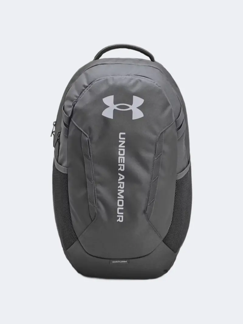 Under Armour Hustle 6 Castlerock Steel Unisex Training Backpack 1