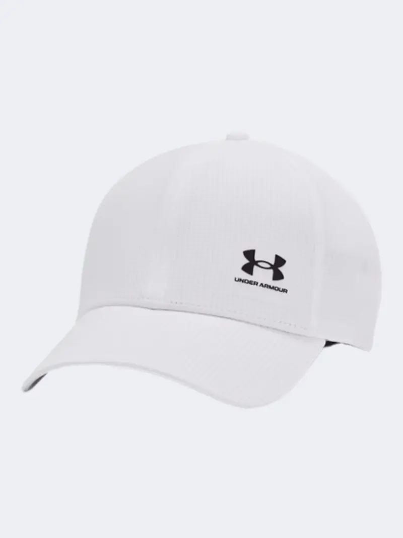 Under Armour Iso-Chill Armourvent Men’S Workout Cap – White/Castlerock 1
