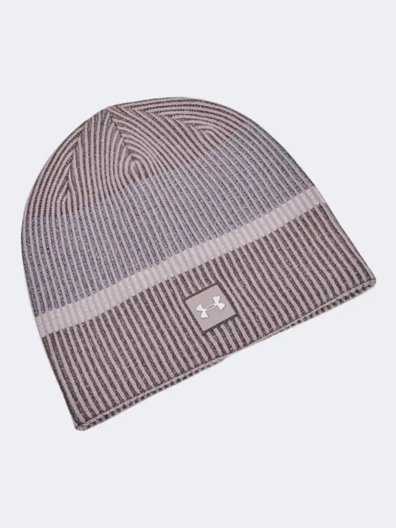 Under Armour Launch Unisex Running Beanie – Tetra Grey With Reflective Detail 1