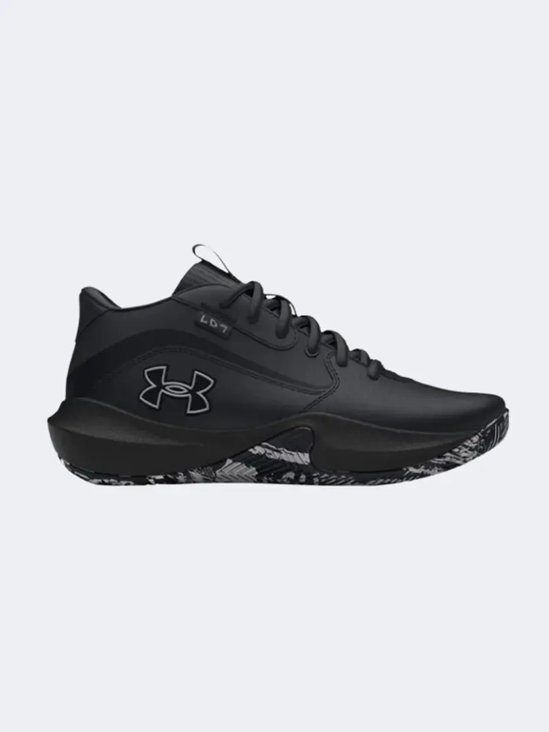 Under Armour Lockdown 7 Gs Boys' Basketball Shoes – Black And Metallic Silver 1