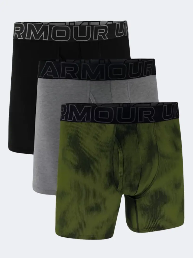 Under Armour Performance 6-Inch Men'S Training Boxer Briefs – Marine Green & Steel 1