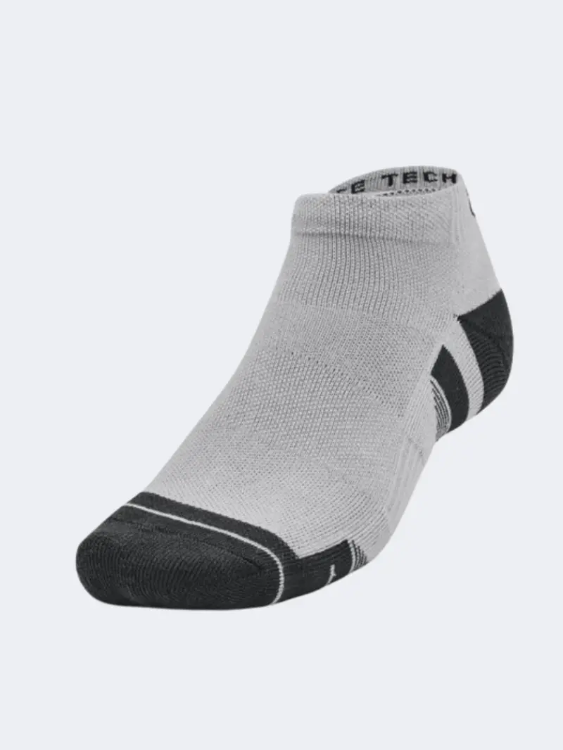 Under Armour Performance Tech Socks – Unisex Modern Grey & White 1