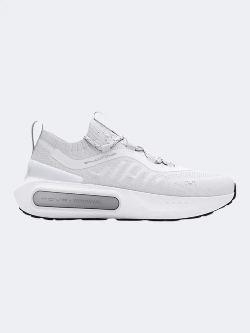 Under Armour Phantom 4 Women'S Lifestyle Sneakers – White And Halo Grey 1