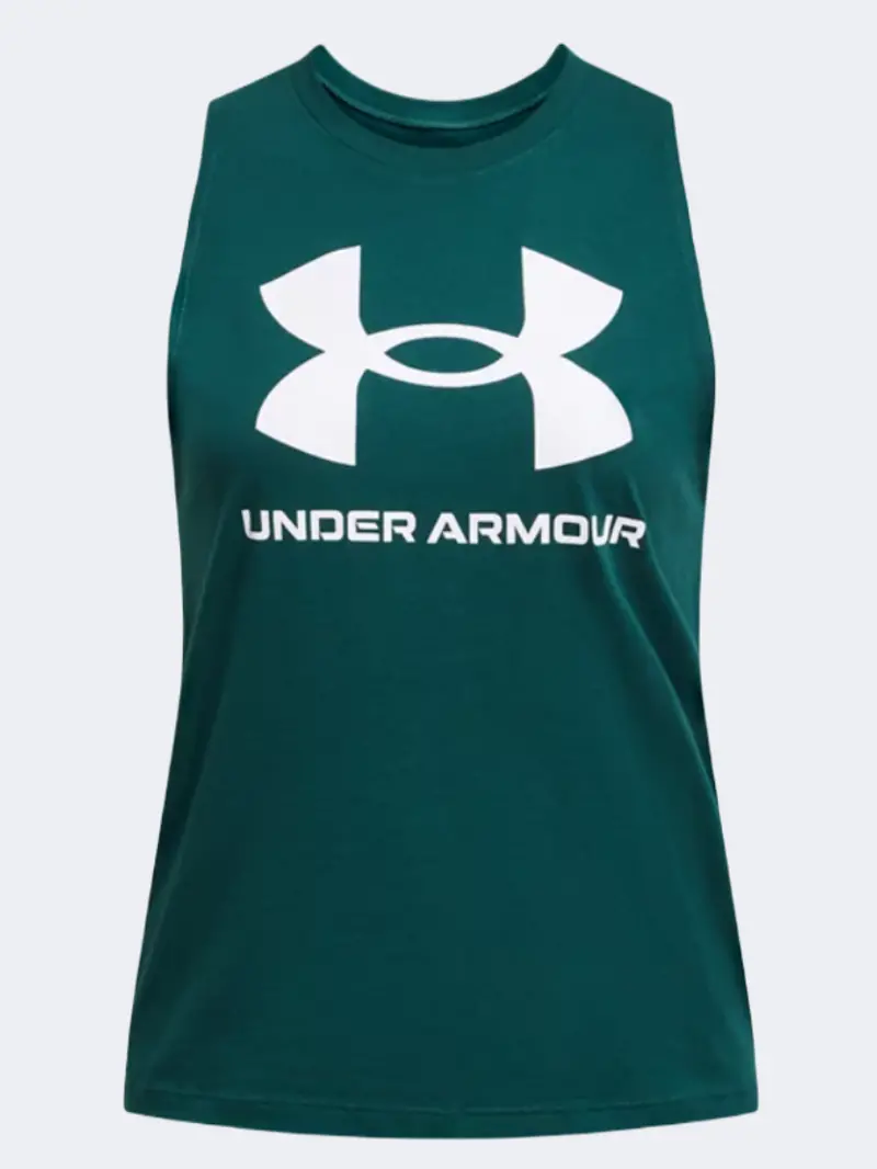 Under Armour Rival Live Women'S Lifestyle Tank Top – Teal & White 1