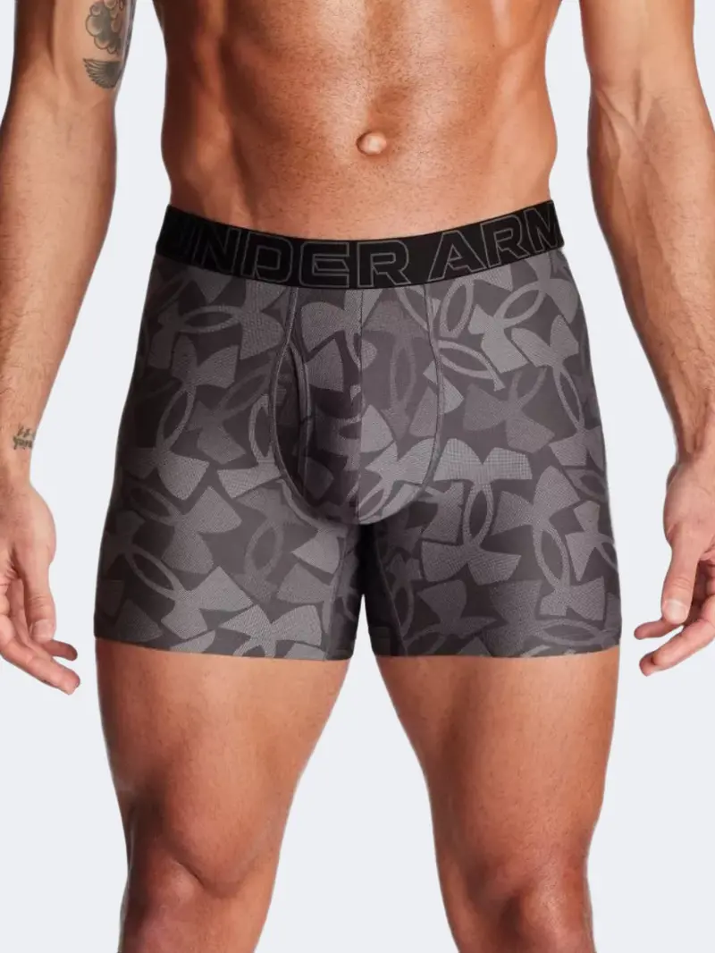 Under Armour Tech 6-Inch Boxerjock Men’S Performance Underwear – Charcoal Grey 1