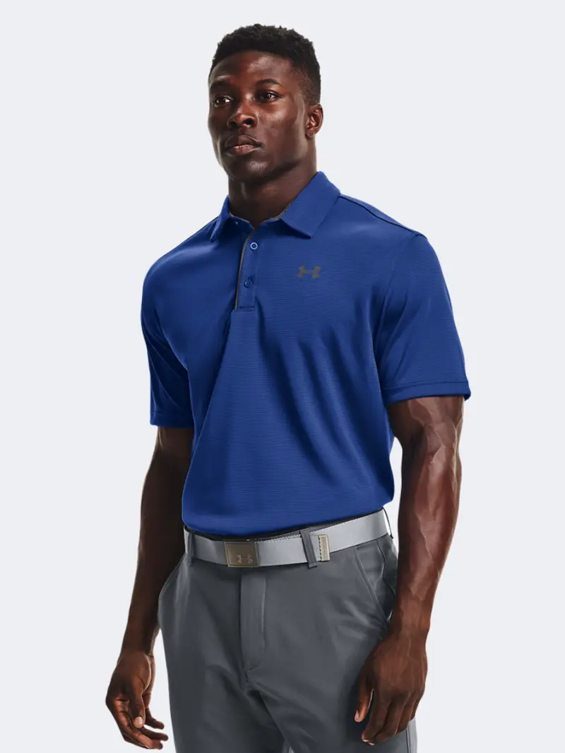 Under Armour Tech Men'S Lifestyle Polo – Short Sleeve, Navy Blue 1