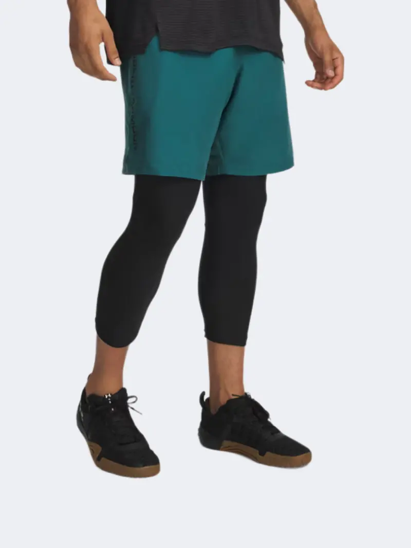 Under Armour Tech Woven Rack Green Black Men'S Training Shorts 1