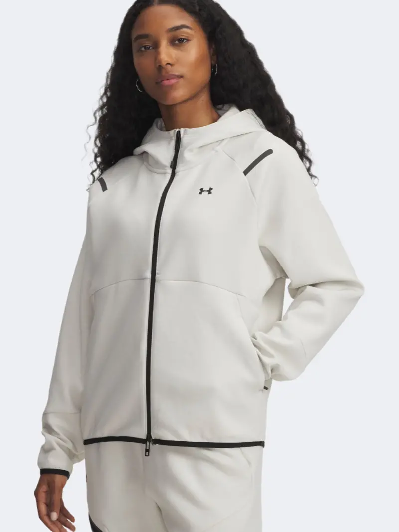 Under Armour Unstoppable Fleece Women'S Hoodie – Summit White 1