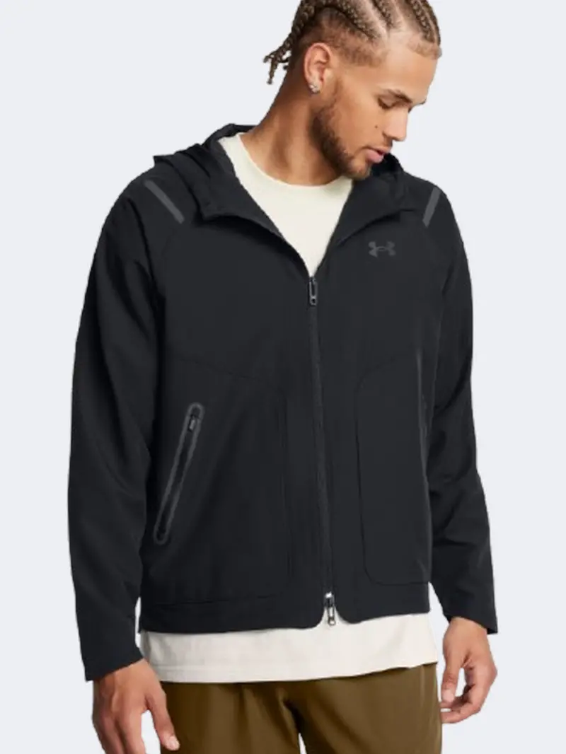 Under Armour Unstoppable Men'S Training Jacket With Left-Chest Logo – Black 1