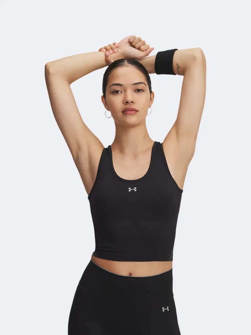 Under Armour Vanish Seamless Black Steel Women'S Training Tank Top 1