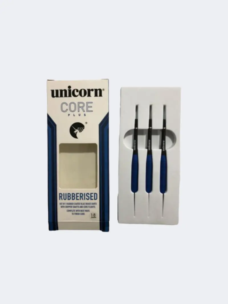 Unicorn Core Plus Win-Blue Brass Darts – 18G, Black & Blue Set 1
