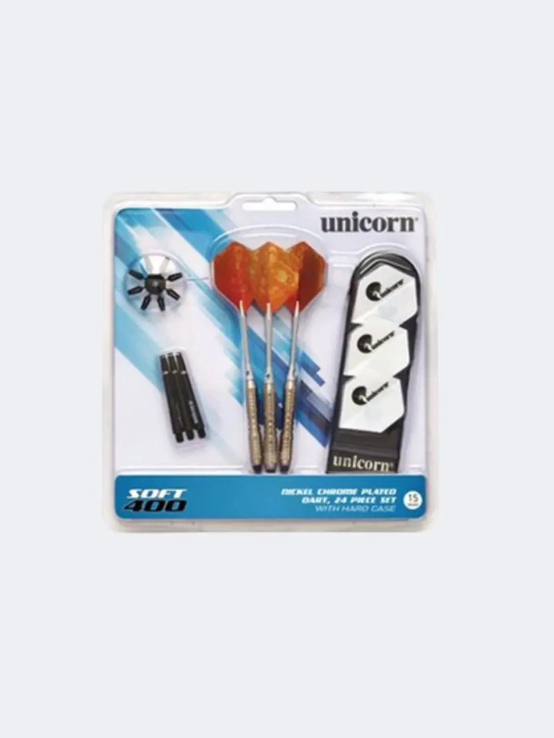 Unicorn Soft Tip Darts Set – 3 Sets Of 15G Silver Darts For Electronic Dartboards (Model 71919) 1