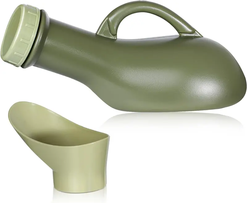Unisex Travel Urinal Bottle: 1000 Ml Leak-Proof Funnel Design For Camping, Road Trips & Outdoor Use 1