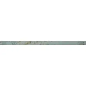 Vintage Aqua Trim Tile – 5/8 In X 12 In Distressed Ceramic 1