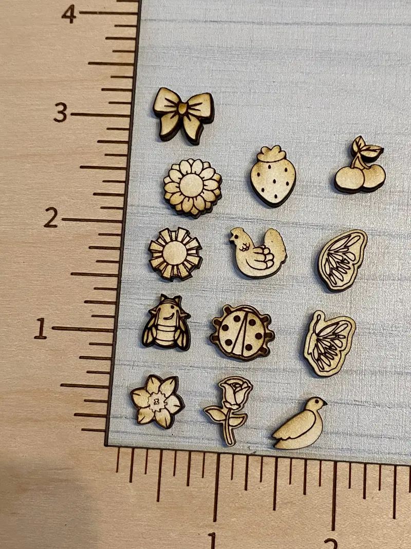 Whimsical Nature Stud Earrings – Bow, Sun, Flower, Fruit & Insect Motifs 1