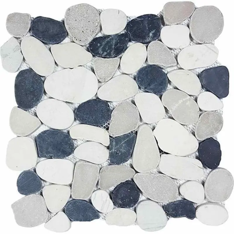 White River Pebble Sliced Mosaic Tile 1
