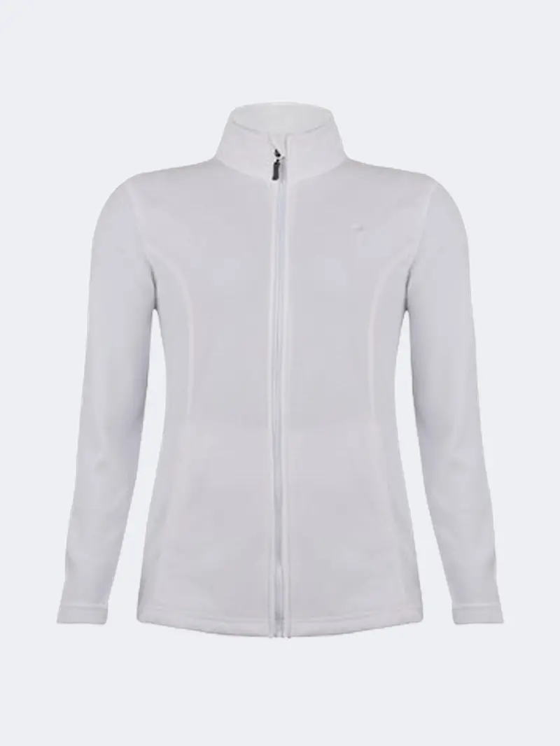 Women'S White Soft Fleece Ski Jacket – Lightweight Insulated Outerwear 1