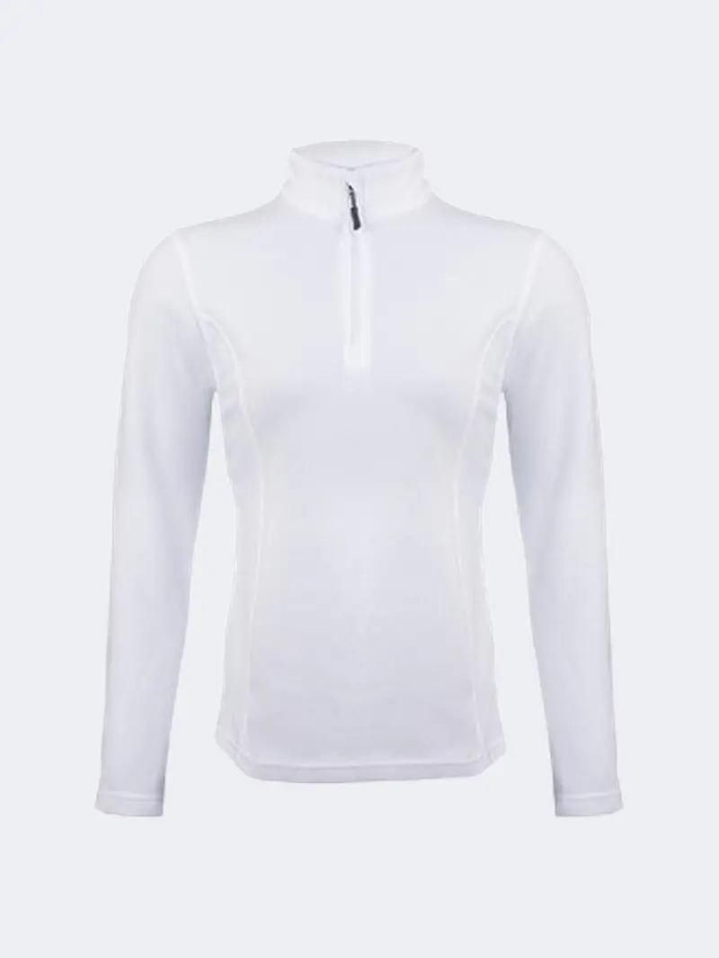 Women'S White Soft Ski Fleece – Flexible, Warm, And Easy-Wear Layer 1