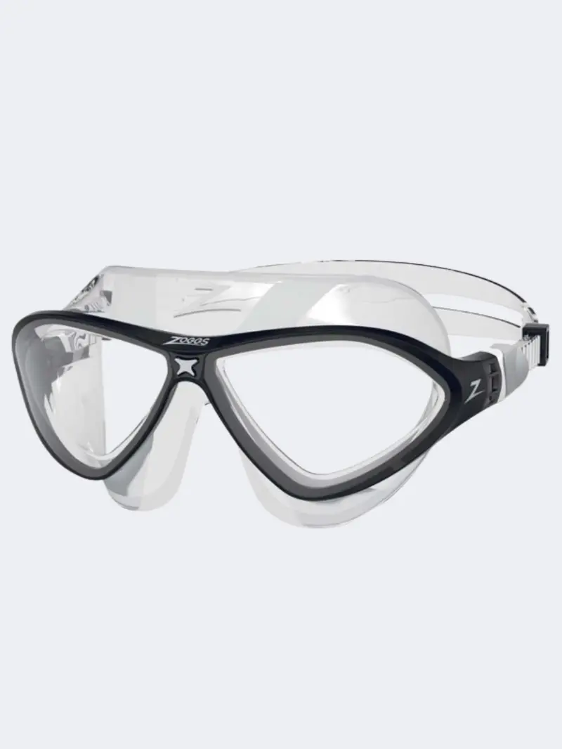 Zoggs Horizon Flex Unisex Swim Mask – Clear, Black, Clear Lens 1