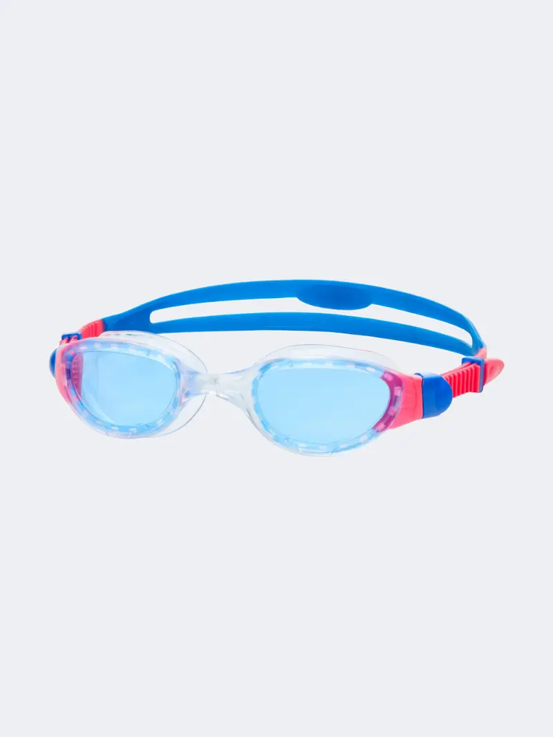 Zoggs Phantom 2 Kids Swim Goggles – Clear Frame With Blue Lens 1