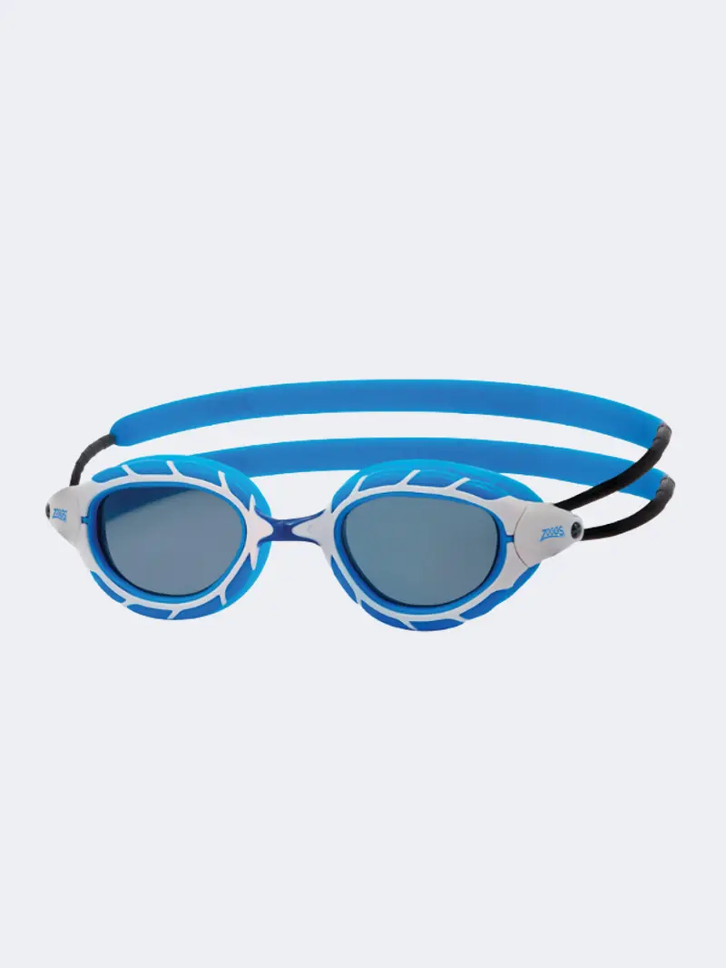 Zoggs Predator Blue, White, And Smoke Swim Goggles 1