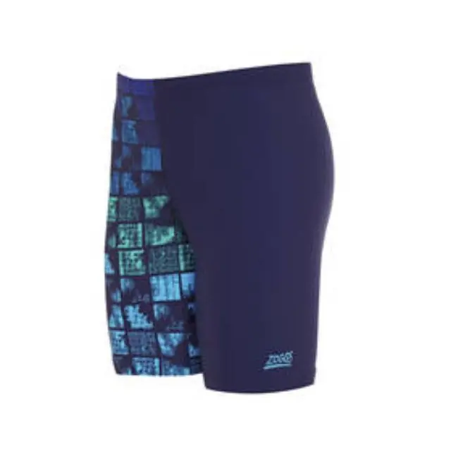 Zoggs Rascal Mid-Jammer Swimwear For Boys – Navy With Multicolor Trim 1