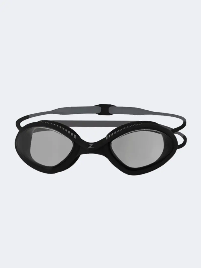 Zoggs Tiger Unisex Swim Goggles – Black, Grey, Smoke Lens 1